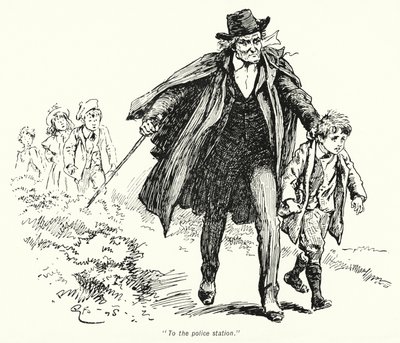 Illustration till The Story of the Treasure Seekers av E Nesbit (litho) av Gordon Frederick Browne