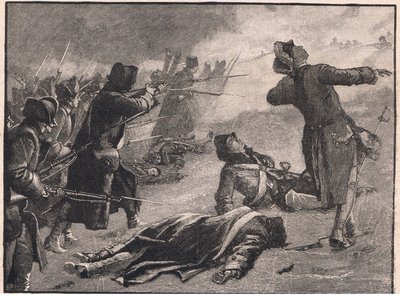 Montgomerys anfall på den låga staden, Quebec AD 1775 av Gordon Frederick Browne