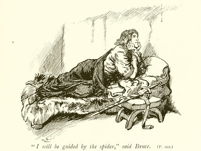 Robert Bruce och spindeln av Gordon Frederick Browne
