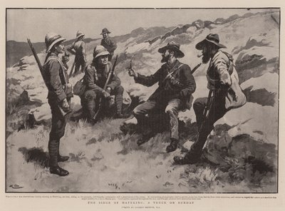 Belägringen av Mafeking, en vapenvila på söndag av Gordon Frederick Browne