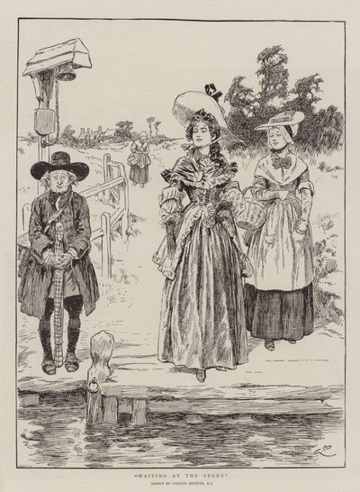 Väntar vid färjan av Gordon Frederick Browne