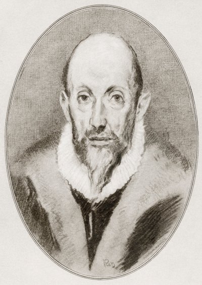 Domenikos Theotokopoulos, El Greco, från Living Biographys of Great Painters. av Gordon Ross