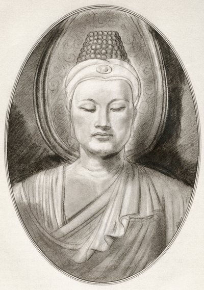 Gautama Buddha, aka Siddhartha Gautama, från Living Biography of Religious Leaders av Gordon Ross
