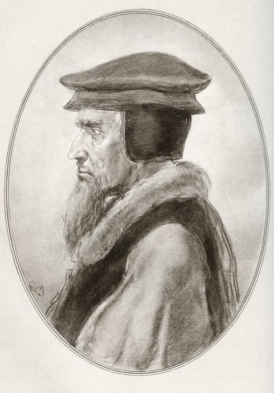 John Calvin, född Jehan Cauvin, från Living Biographies of Religious Leaders av Gordon Ross