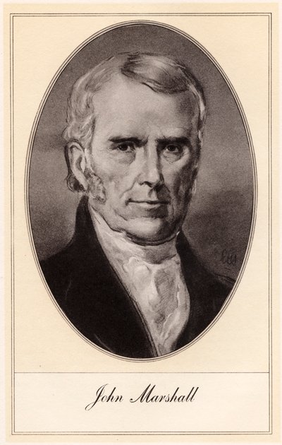 John Marshall, amerikansk statsman och jurist, tidigt 1900-tal. av Gordon Ross