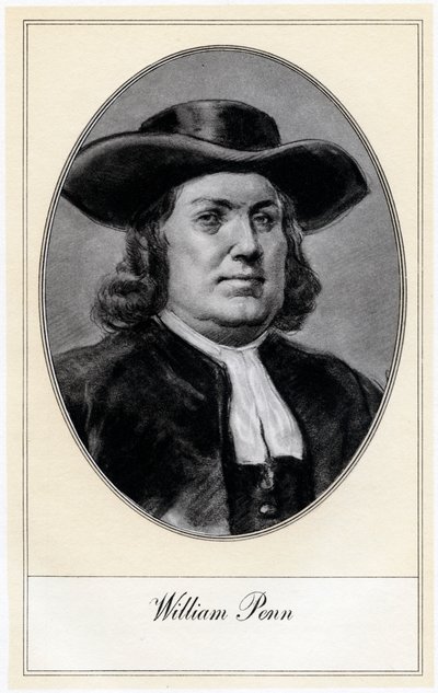 William Penn, grundare av Pennsylvania, tidigt 1900-tal. av Gordon Ross