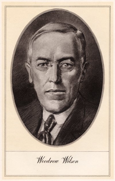 Woodrow Wilson, USA:s 28:e president, tidigt 1900-tal av Gordon Ross