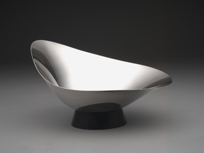 Modern "Decorator" skål, c. 1959 (silverplatta och plast) av Gorham Manufacturing Company