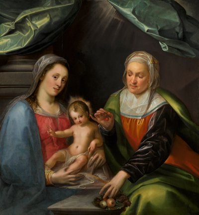 Jungfru med barn och Sankta Anna av Gortzius Geldorp