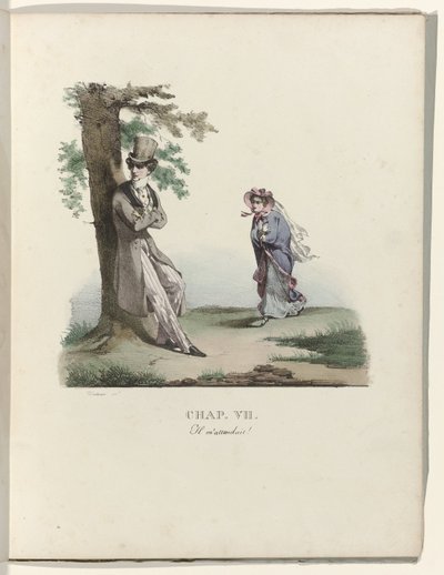 The Born of a Milliner, 1828: Kap. VII: Han väntade på mig! av Gottfried Engelmann