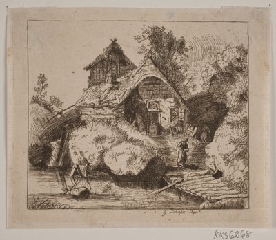 Gammal bondgård av Gottfried Schaper