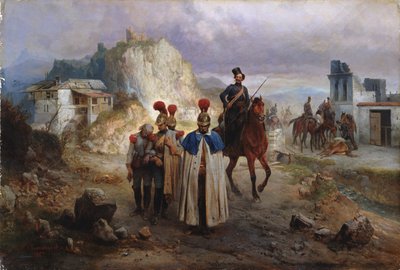 De fångna franska männen 1814, 1885 av Gottfried Willewalde