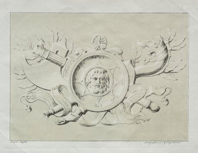 Samling av litografiska essäer: En trofé, ca. 1816. av Gottfried or Godefroy Engelmann