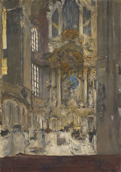 Interiör av Frauenkirche i Dresden av Gotthardt Kuehl