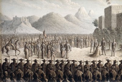 Avrättningen av kejsar Maximilian, 1867 av Gottlob Jungman