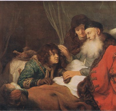 Isaac välsigne Jacob, Bibbys Annual, 1916-17 av Govaert Flinck