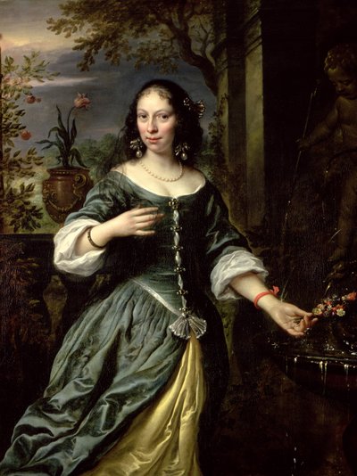 Portrait of Margaretha Tulp as a Bride, 1655  av Govaert Flinck