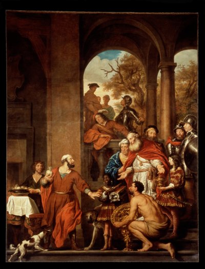 Den oförvitlige konsuln Marcus Curius Dentatus av Govert Flinck