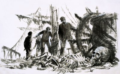 Marlborough försvann 1890 och upptäcktes inte förrän efter nästan ett kvarts sekel (gouache på papper) av Graham Coton