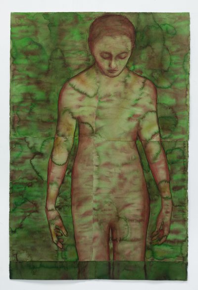 Green Screen, 2025 (akvarell på bågar) av Graham Dean