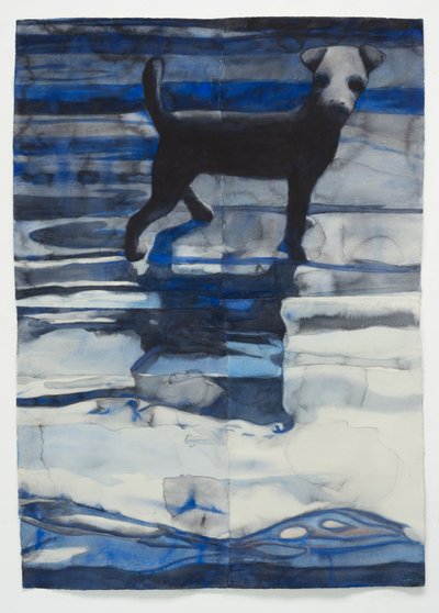 Leksakshund, 2025 (akvarell) av Graham Dean