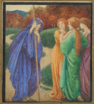 Pilgrimen, ca 1920 (akvarell på papper) av Graham Robertson