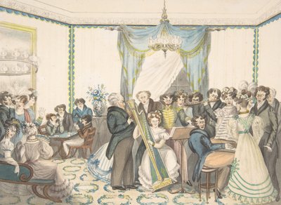 En konsert, 1820-30. av Granddaughters of Dr. Samuel Parr.