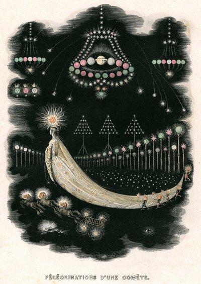 Illustration till romanen "Un Autre Monde" av Henri Fournier av Grandville (1803-47)