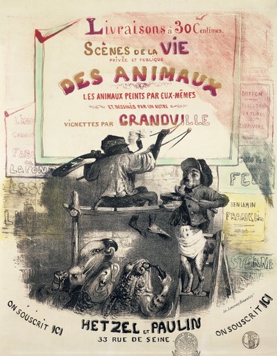 Scener ur Djurens liv, av Gerard Grandville (1803-1847) av Grandville