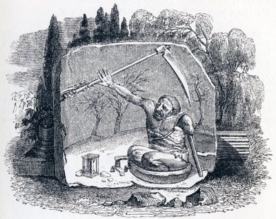 Döden och de olyckliga - Fables av La Fontaine av Grandville