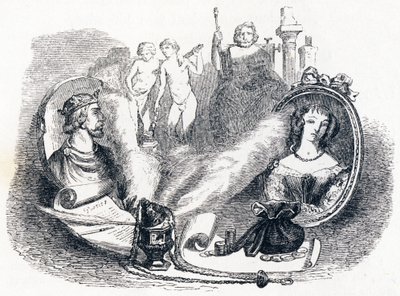 Simonides bevarad av gudarna - Fabler av La Fontaine av Grandville