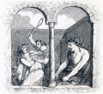 The discord (La discorde) - Fables av La Fontaine av Grandville