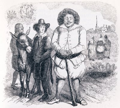 Mjölnaren, hans son och åsnan - Fabler av La Fontaine av Grandville