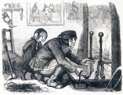 Byborna och ormen - Fables av La Fontaine av Grandville