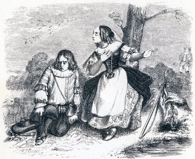 Tircis & Amarante - Fables av La Fontaine av Grandville