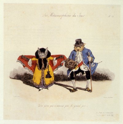 Människor som ogillar den stora dagen, 1854 av Grandville