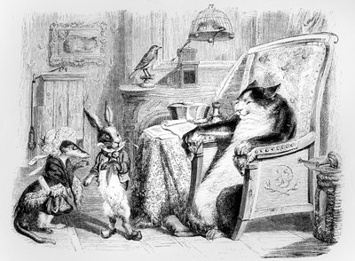 The Cat, the Weasel and the Little Rabbit, illustration för 