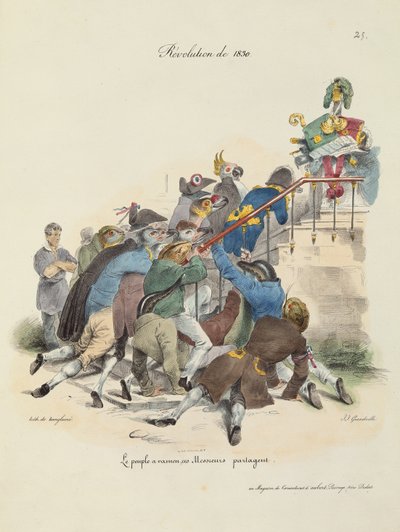 Revolutionen 1830 av Grandville 1803 47 after Grandville 1803 47 after