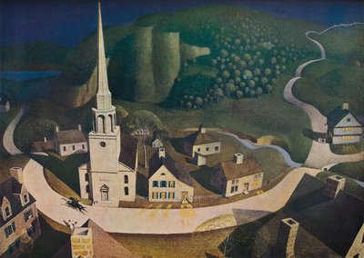 The Midnight Ride of Paul Revere, 1931, 1943. av Grant Wood