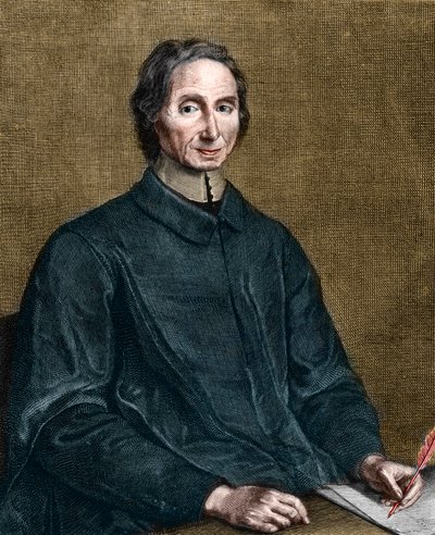 Porträtt av Nicolas Malebranche (1638-1715), fransk filosof. av Gérard Edelinck