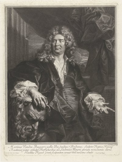Porträtt av Martin Desjardins Martinus Vanden Baugart (titel på objekt) av Gérard Edelinck