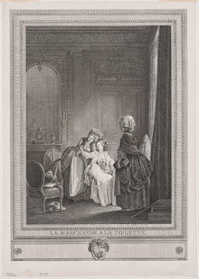 Handelskvinnan i omklädningsrummet (La Marchande à la Toilette) av Gérard Vidal