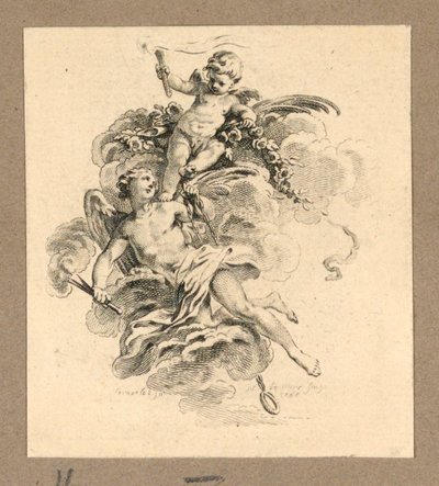 Hymen och Putto av Gravelot