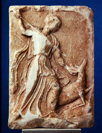 Artemisjakt, c.410 f.Kr. (marmor) av Greek