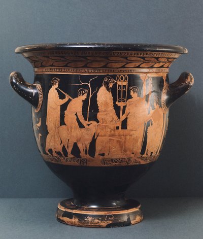 Attic vas av Kleophon målare, 500-talet f.Kr. (röd keramik) av Greek