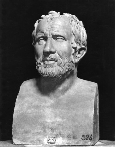 Byst av Zeno av Citium (c.335-c.264 f.Kr.) av Greek