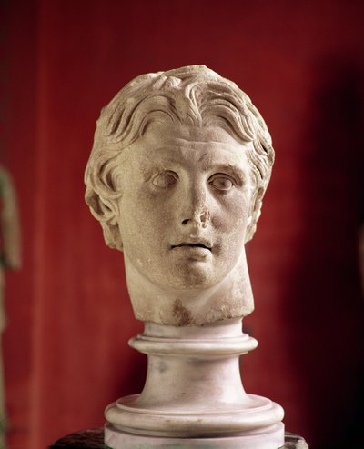 Chef för Alexander den store, hittat i Pergamon (marmor) av Greek