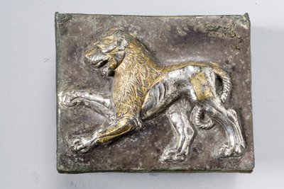 Lock till en ask, hellenistisk (paket förgyllt silver) (se även 270391) av Greek