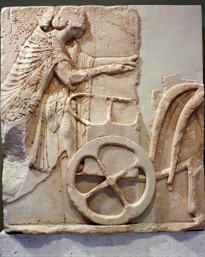 Relief av racer på sin vagn, 520 f.Kr. (marmor) av Greek