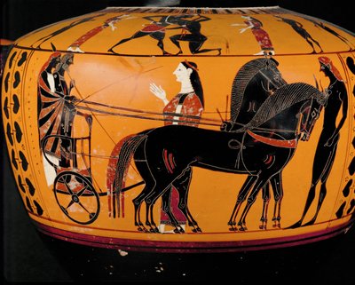 Avgång för krigaren i en aurige ... av Greek Greek